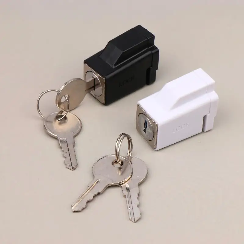 1 PC Duurzaam Draagbare Praktische Prachtige Aluminium Raamsloten Met 2 Sleutels Raambegrenzer Slot Voor Ziekenhuis Bank