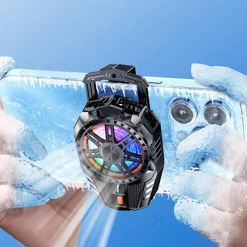 Phone Cooler Cellphone Cooler Portable Computer Cooling Fan Rechargeable Phone Cooling Fan For Game Tablet Temperature Control