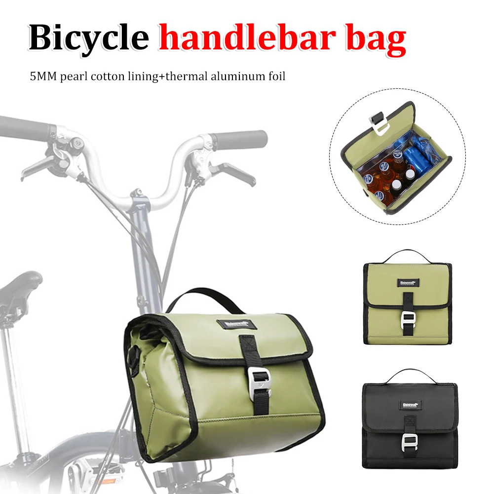 

7L Waterproof Bike Handlebar Bag Portable Cycling Bicycle Bag For Brompton Folding Bike Bicycle Accessories Shoulder Storage Bag