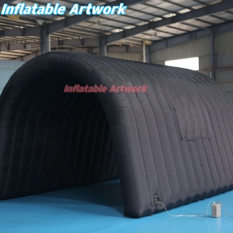 Custom Built Blow up Black Entrance Giant Inflatable Sports Tunnel for Sale Toys