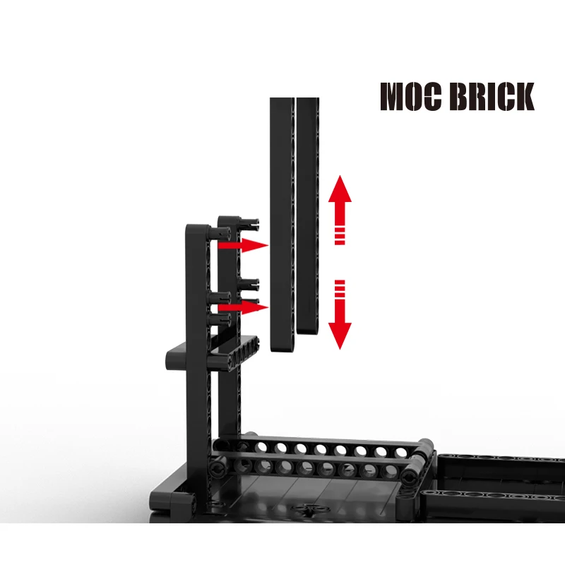 安定したビルディングブロック,新しいレンガ,テクニカルアクセサリーガン組み立てブラケット,男の子のための高い難易度の高い構造