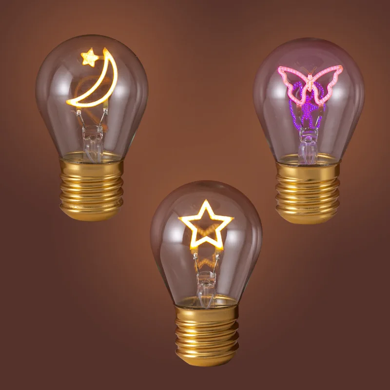 Light Bulb Creative Led Rechargeable Light Bulb Color Fun Decoration Fashion Atmosphere Diy Atmosphere High-End