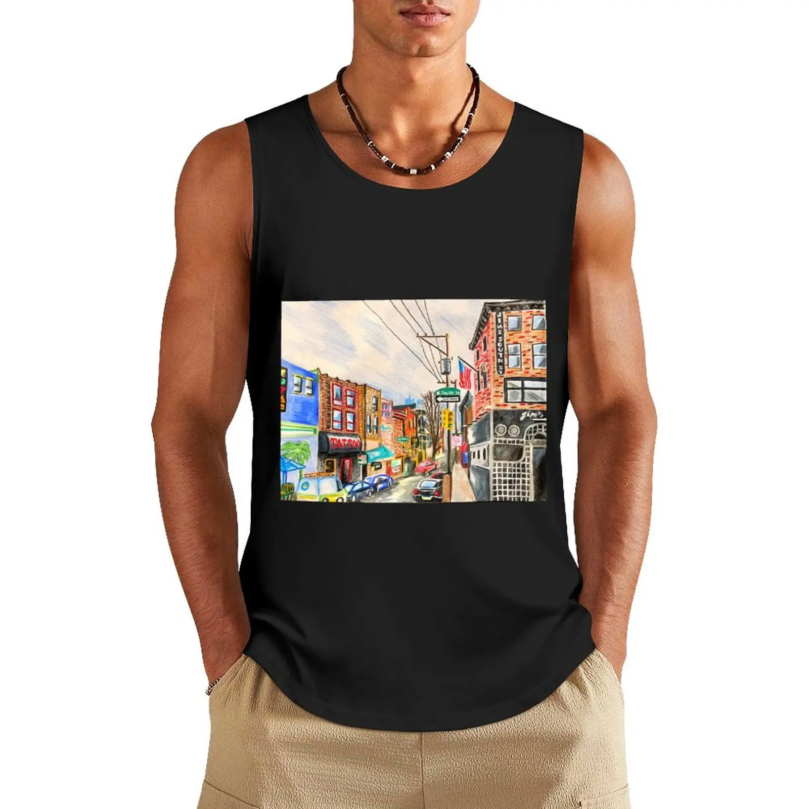 

South Street Tank Top gym accessories men muscle t-shirt singlet for men