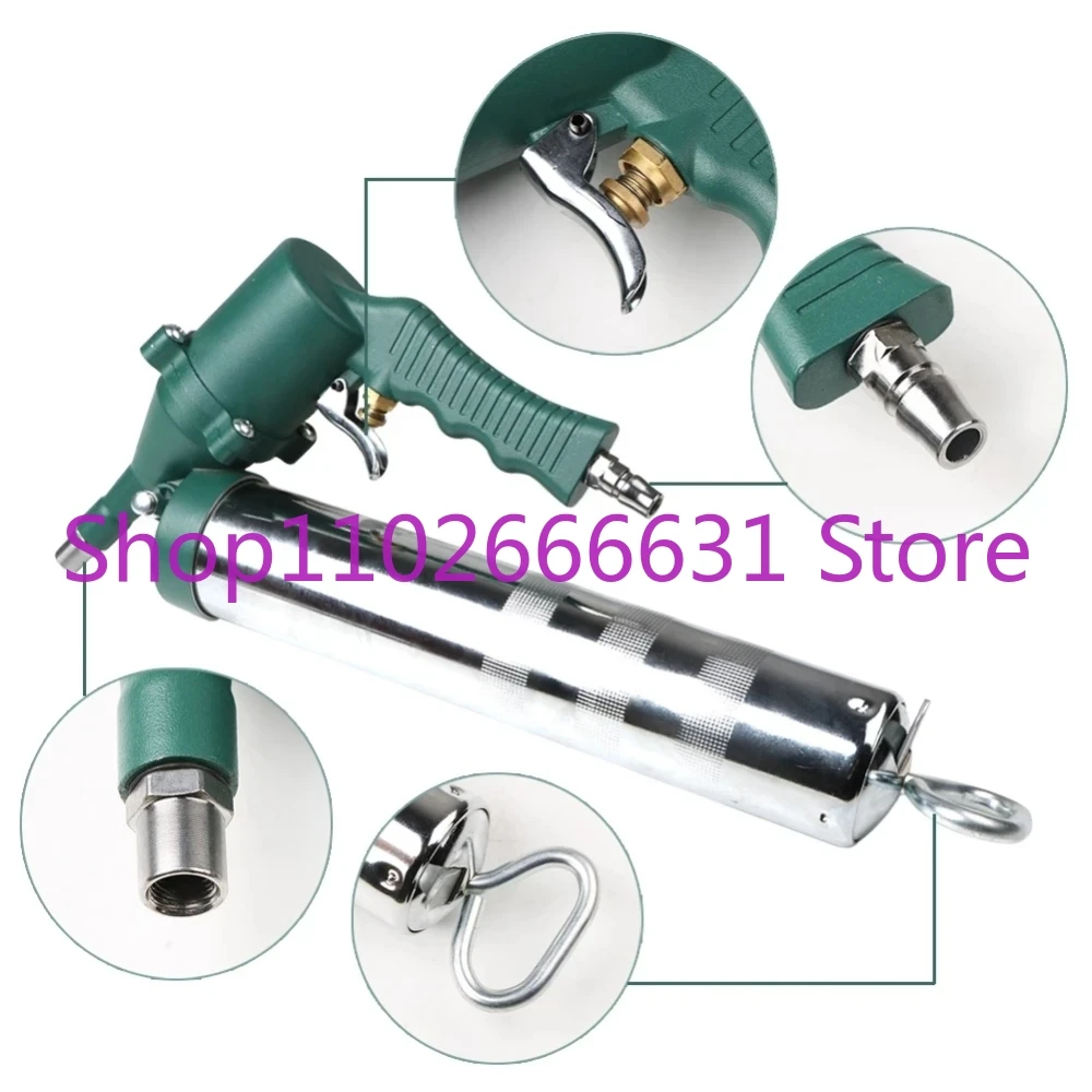 

400CC Pneumatic Grease Gun Portable Pneumatic Compressor Pump Grease Gun for Lubricating Various Car Excavators and Ships