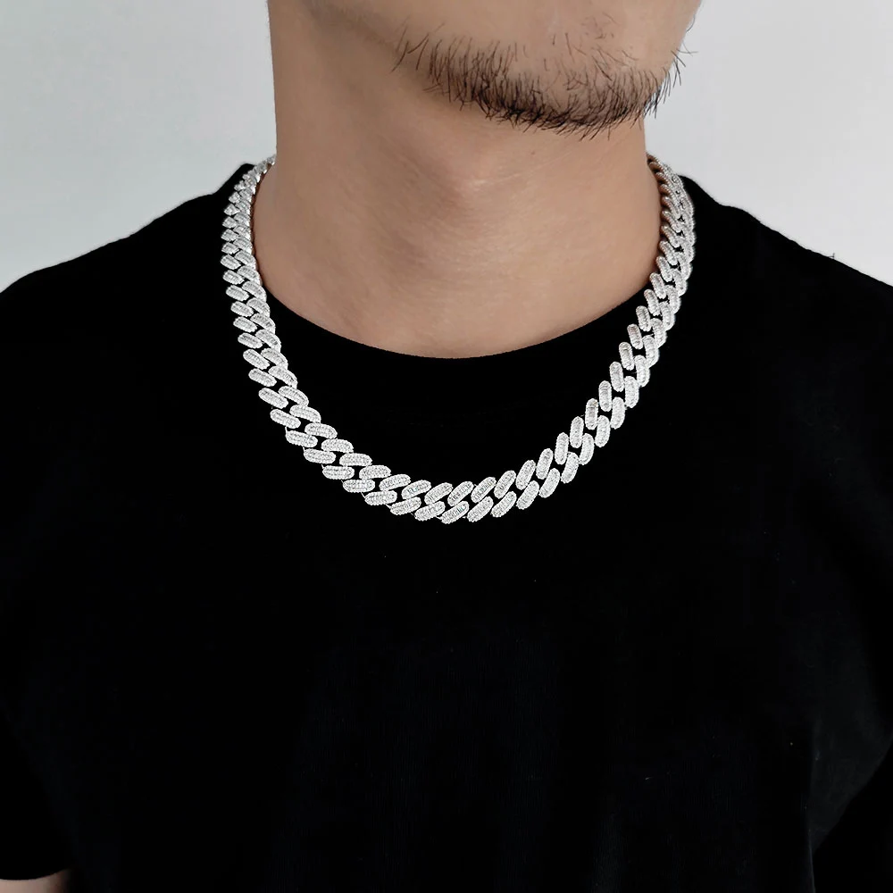 

HHIOK Хип-хоп украшения с блестящими элементами, 12 мм, пружинная застежка, с цирконами, кубинская цепь, люксовая коллекция для волос