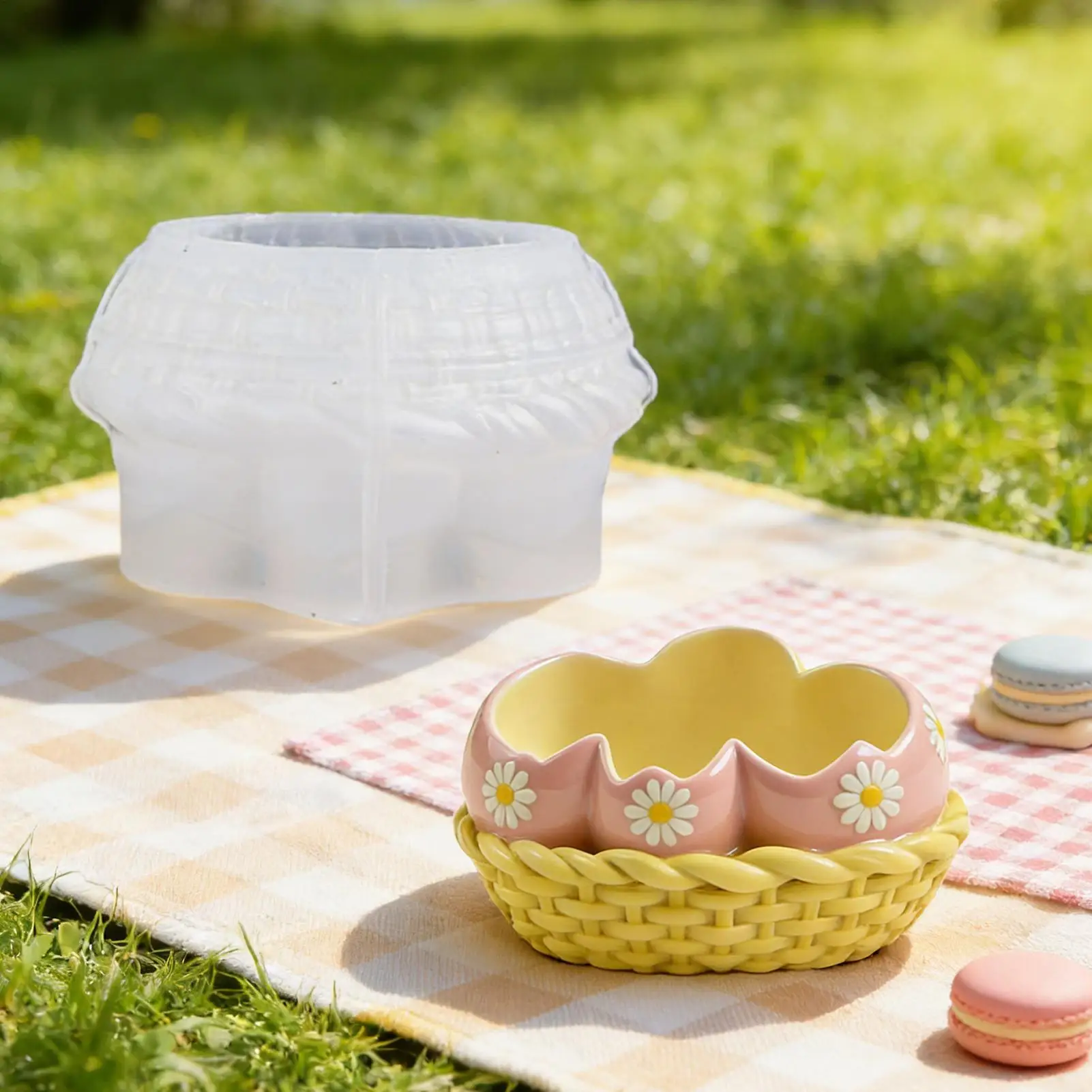 Molds For Epoxy Resin Nonstick DIY Bird Nest Reusable Storage Containers Casting Silicone Molds For Spring Party Favors Candle