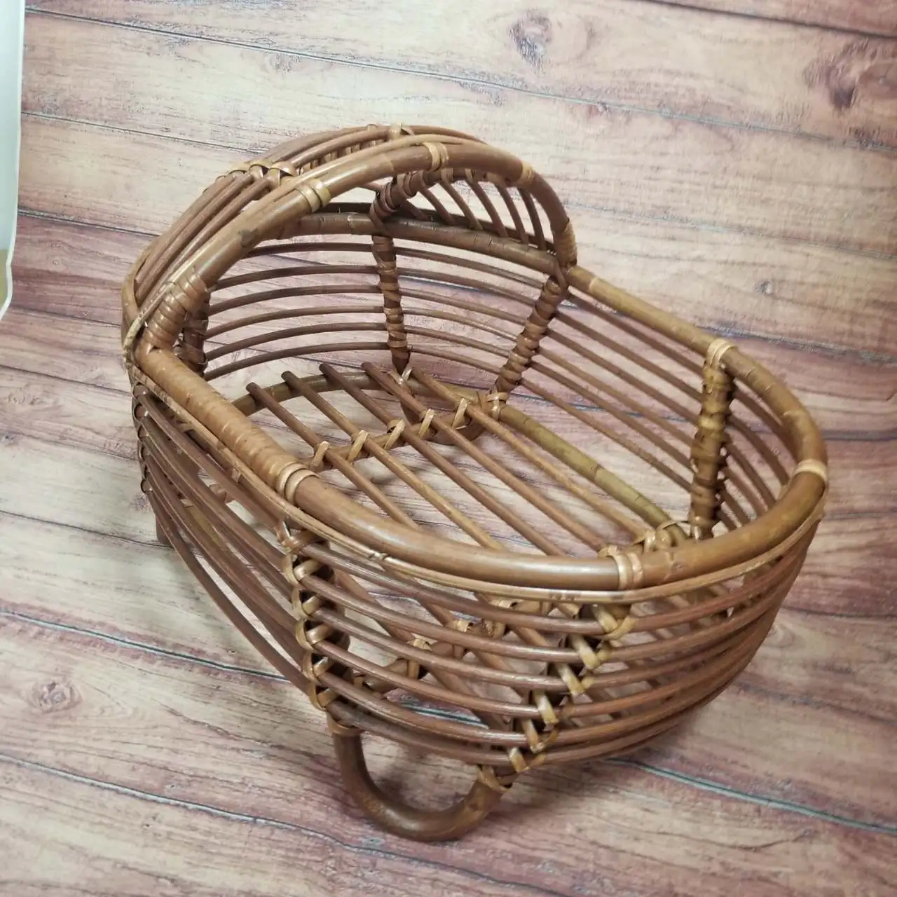 Newborn Photography Props Rattan Products Baby Retro Hand-woven Baby Basket Studio Photo Sofa Chair Bed Photo Studio Accessories