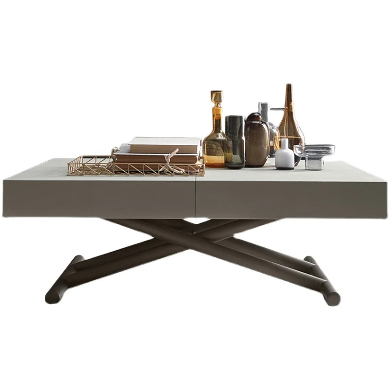 Stretchable dining table Dining room furniture Modern living room Retractable adjustable coffee table
