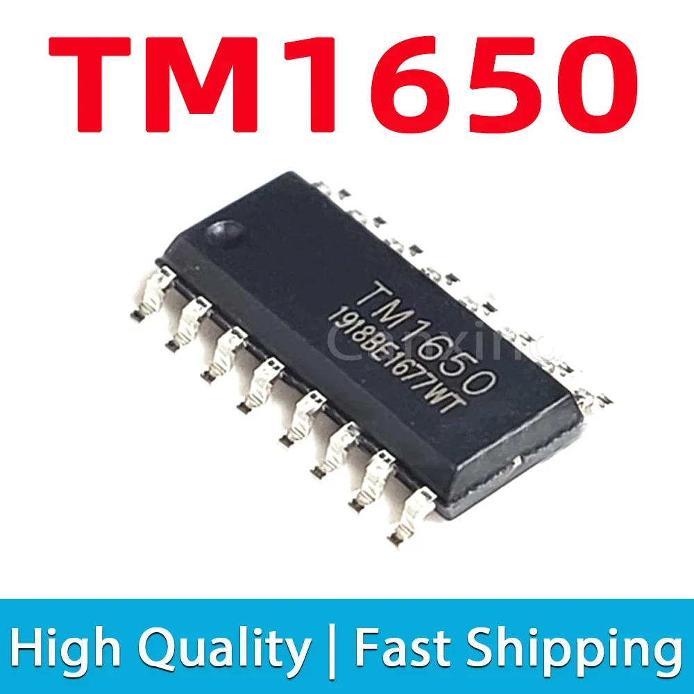 5pcs TM1650 SOP 16 1650 SOP16 LED Drive Control Digital Tube Driver IC Chip NEW TM 1650