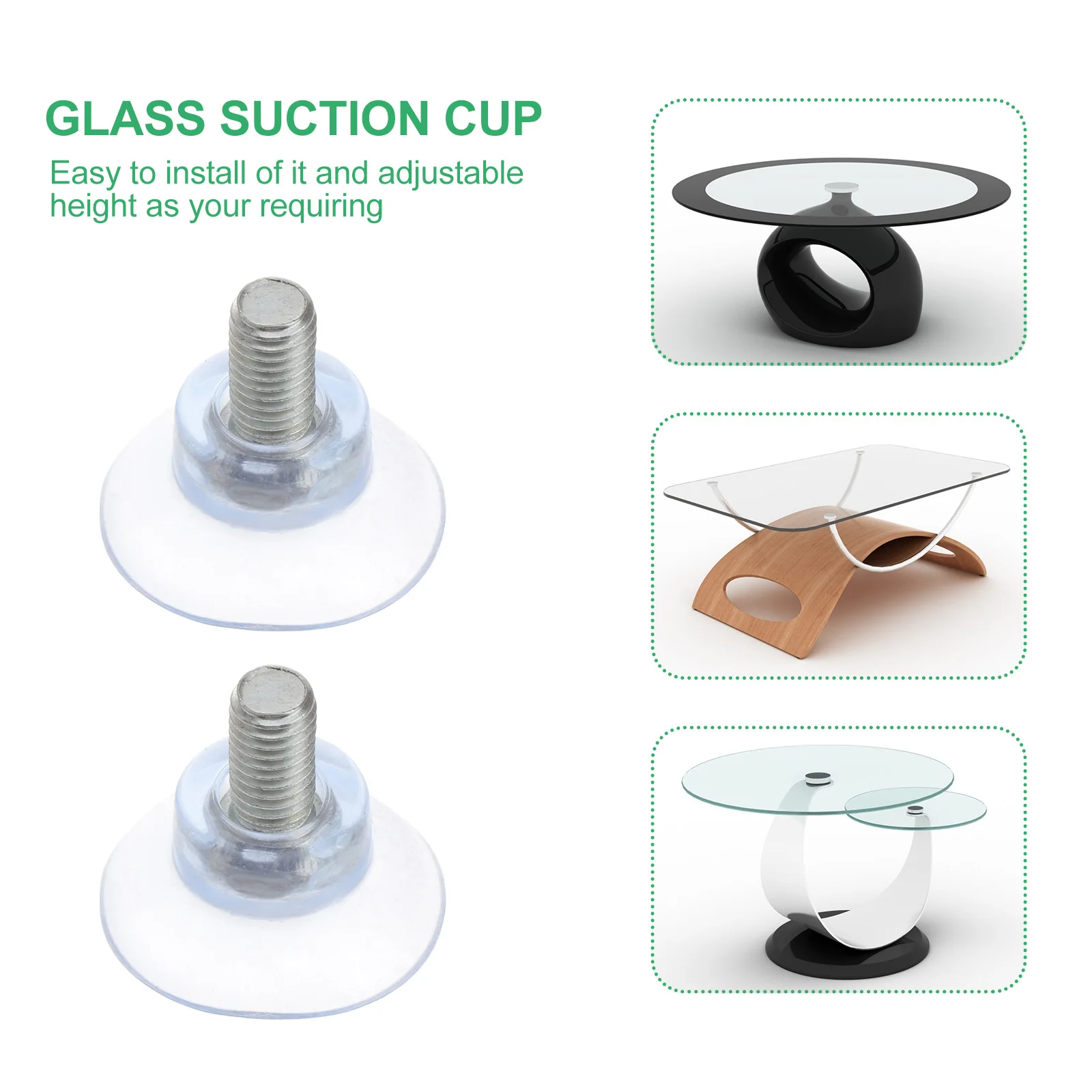 

6pcs PVC Suction Cups Furniture Glass Table Top Faucet Transparent MultiPurpose Home Storage Organization Projects