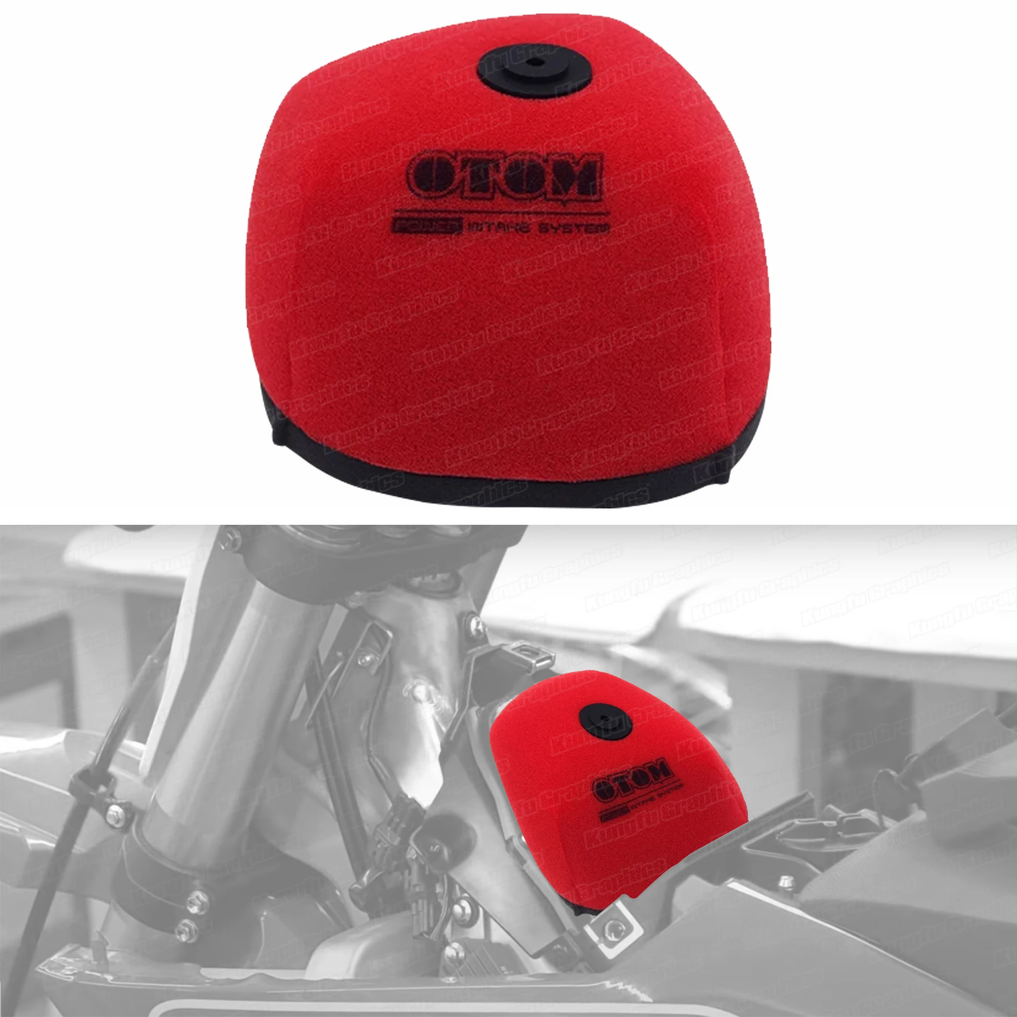 

JY Racing Motocross Preoil Dual Stage Foam Air Filter for SUZUKI RMZ250 19-24, RMZ450 18-24, NO.153220