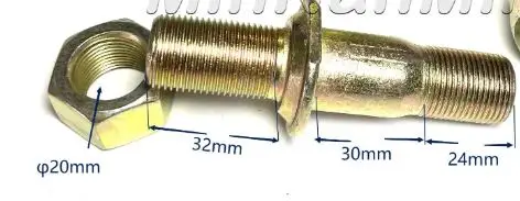 تنطبق على أجزاء الملحقات، مسامير إطارات العجلات ذات الرافعة الشوكية، مسمار محور المحور الأمامي لـ Heli 4.5t Mnm-1343