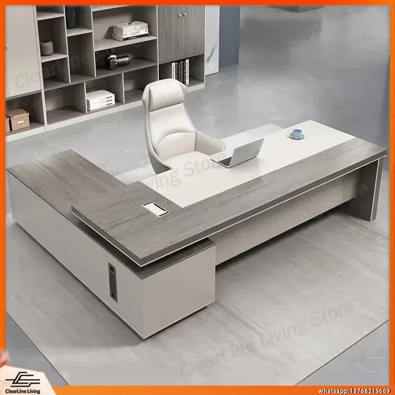 

Modern Corner Computer Desk with Drawers Wooden Office Desk for Home and Small Space Workstation Ergonomic Study Desk