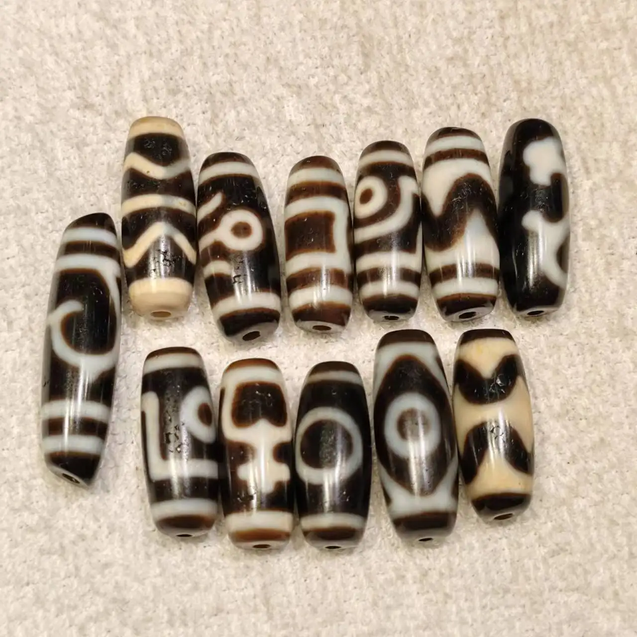 1 Pcs Taiwan Ancient Method Permeable High Oil Fine Weathered Agate Heavenly Pearl Necklace Pendant Diy Accessories