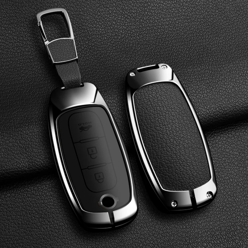 

Zinc Alloy Leather Car Key Case Cover for Nissan Juke 2023 X-trail T33 Qasqhai J12 2022 Ariya Altima Teana Protector Accessories