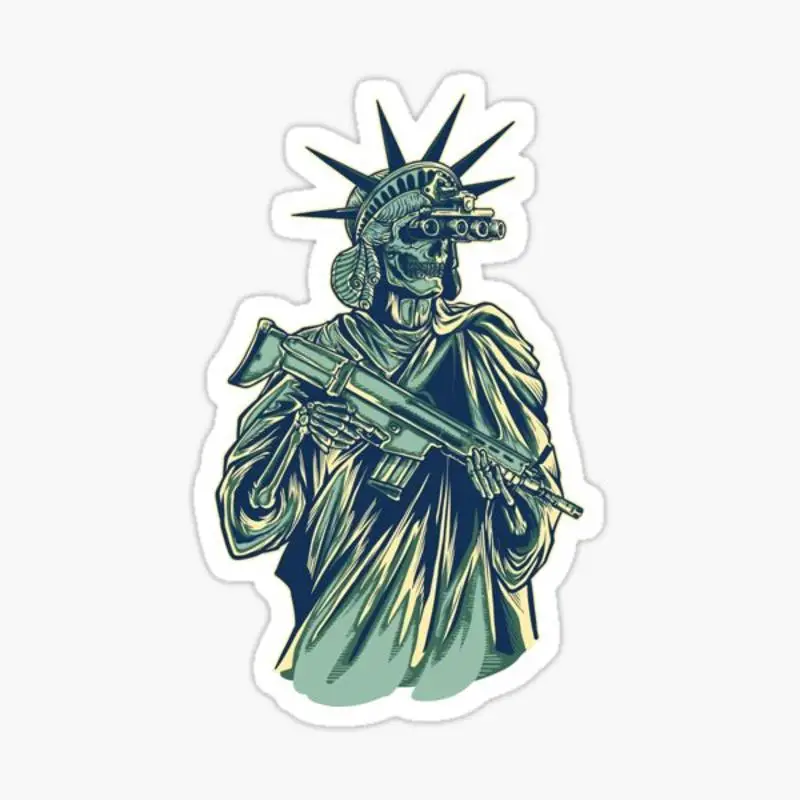 Tacticool Lady Liberty Aufkleber für Laptop Dekor Schlafzimmer Auto niedlichen Cartoon Kunst modischen öffentlichen Koffer