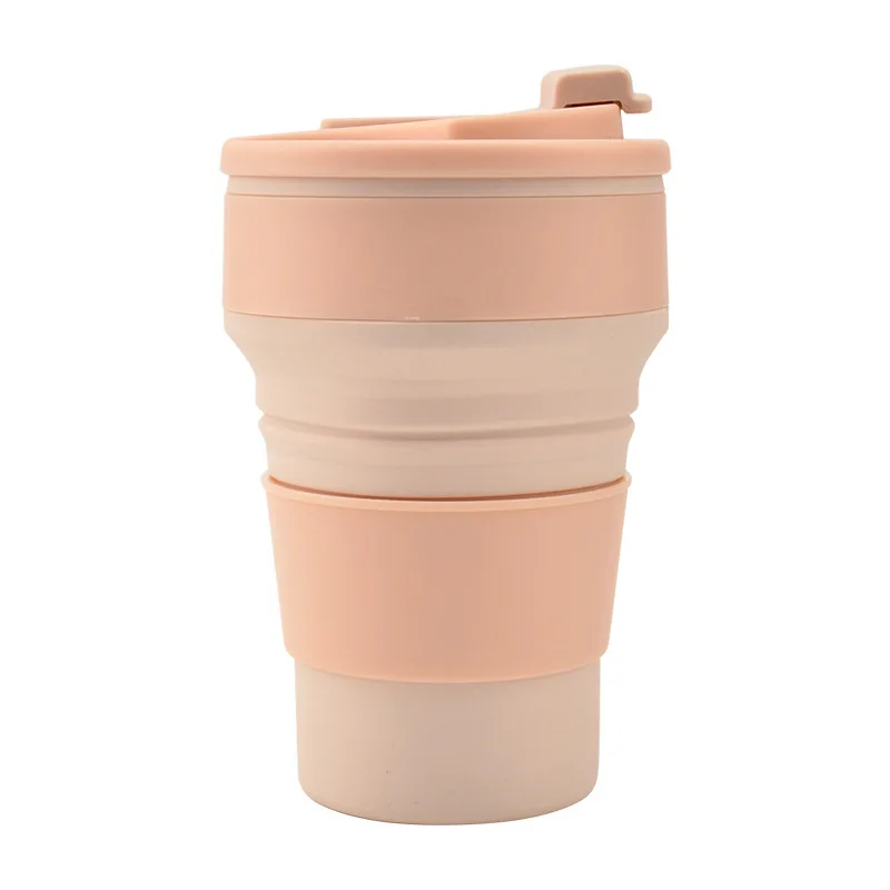 Silicone Folding Water Cup Portable Travel Sports Cup Outdoor Camping Portable Folding Coffee Cup Accompanying Water Cup