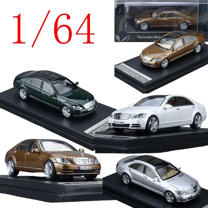 

MH Diecast 1/64 Scale Mercedes-Benz Alloy Model Cars Benz S-Class S600L W221 Play Vehicles Toys for Boys Gift Original Box