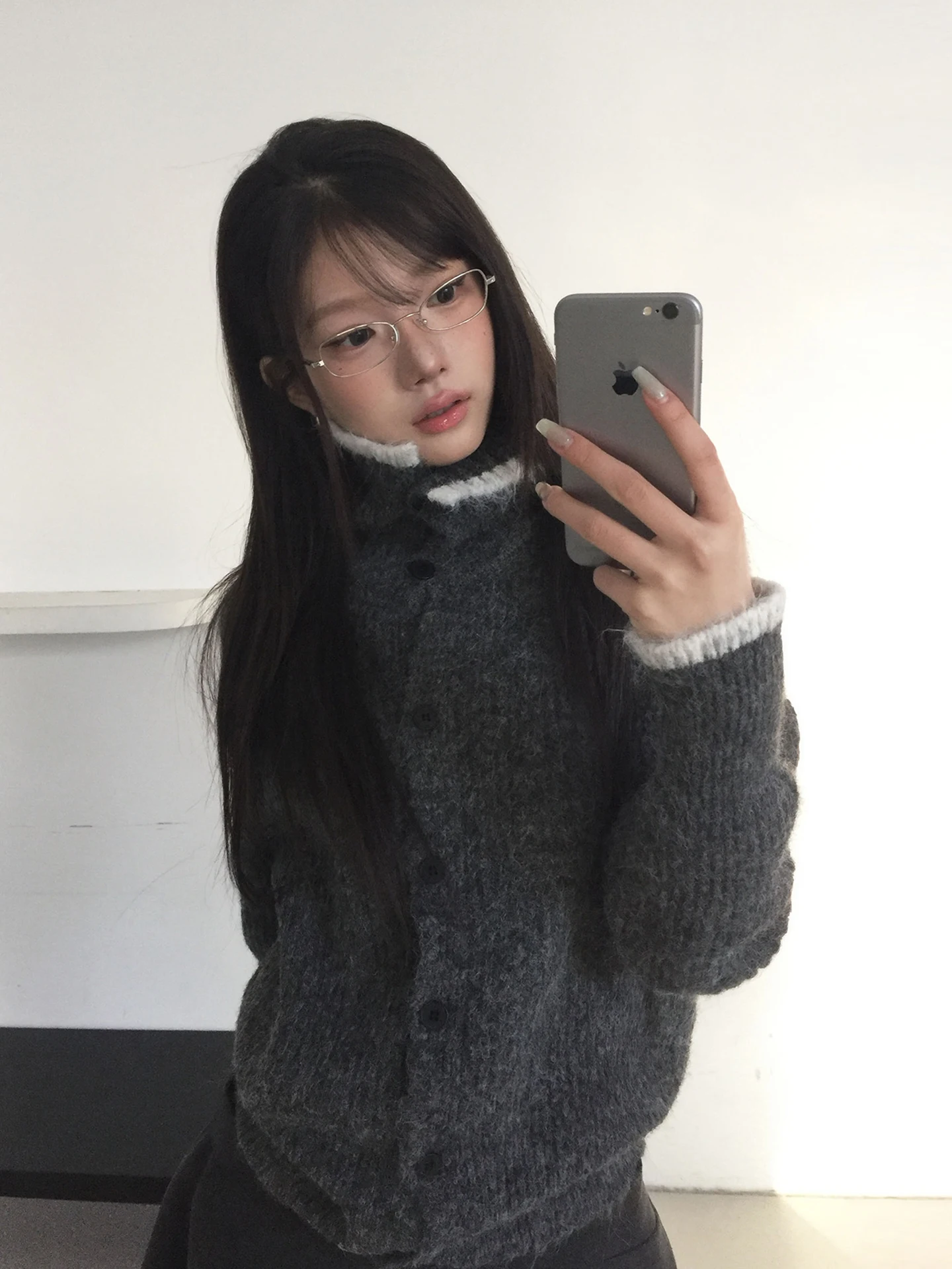 

High-End Color Blo Soft Knitted Open Cardigan Women's Autumn Winter Vintage Single Button Casual Versatile Sweater