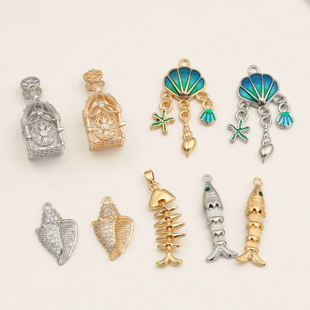 

Cordial Design 20Pcs Jewelry Findings & Components/Copper Pendant/Bracelets Accessories/Hand Made/Genuine Gold Plating #194343