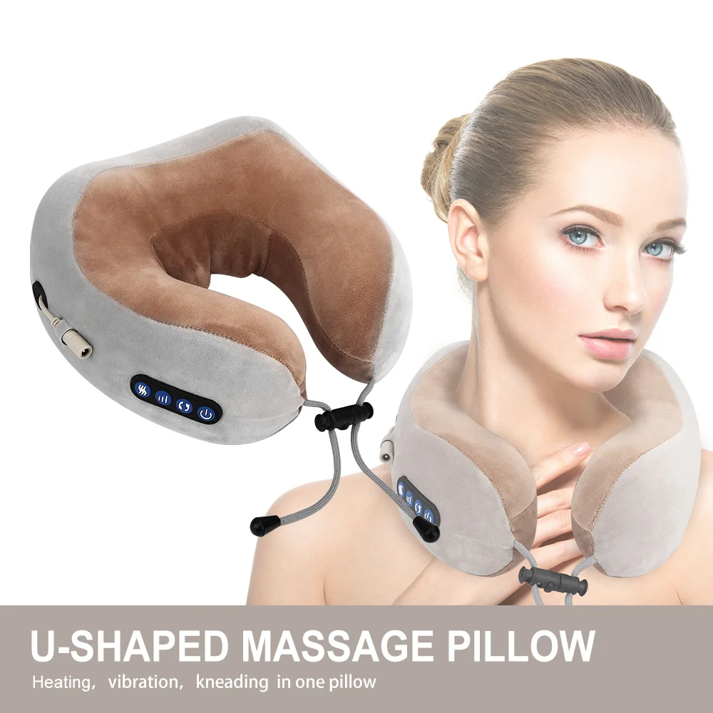 

U Shaped Electric Neck Massager Neck Pillow Shoulder Relaxation Pain Relief Massage Vibration Kneading Therapy Pillow Machine