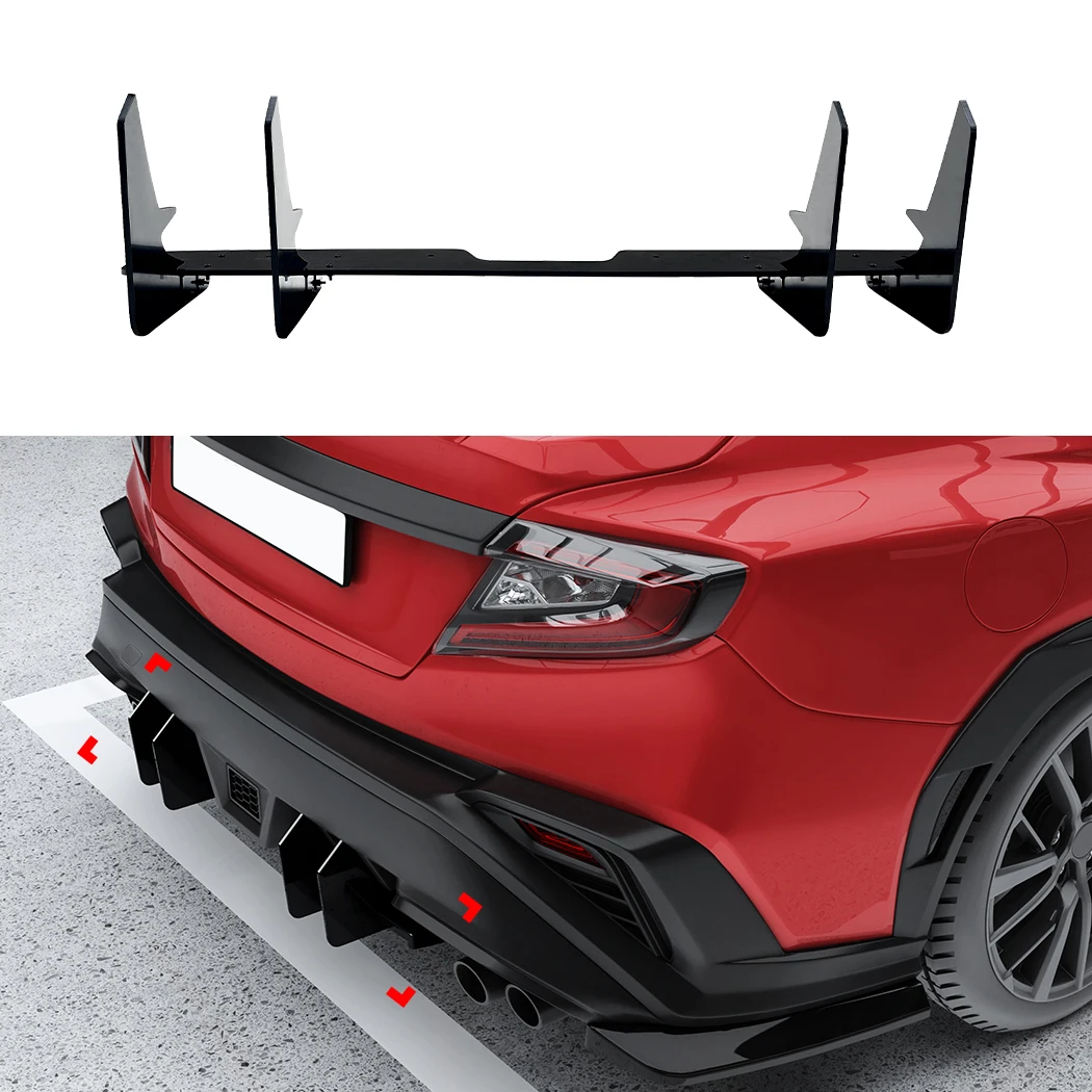 

For Subaru WRX STI 2021 2022 2023 2024 Car Rear Bumper Diffuser Lip Splitters Spoiler Rear Bumper Protector Guard