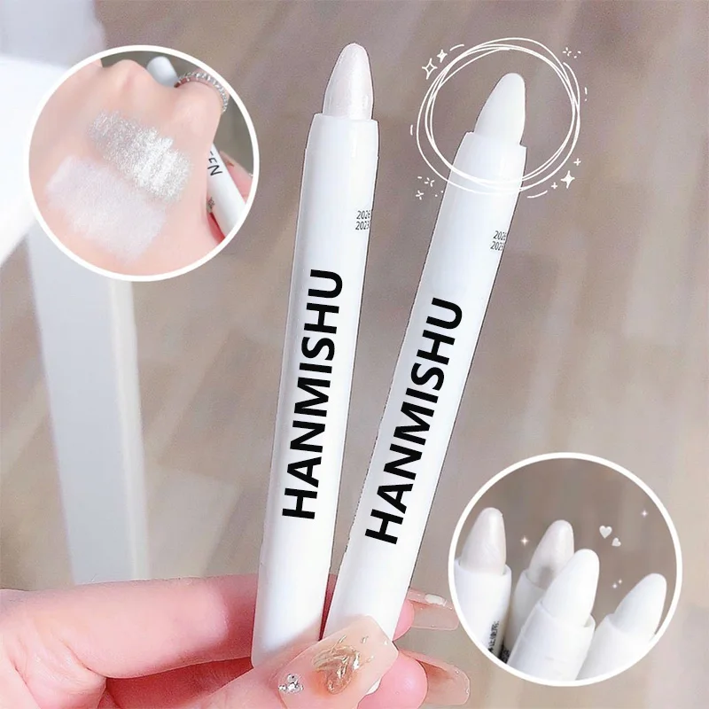 Waterproof Lying Silkworm Pen Pearl Matte White Eyeliner Pencil Eyes Head Brightening Flash Highlighter Eyeshadow Stick Cosmetic