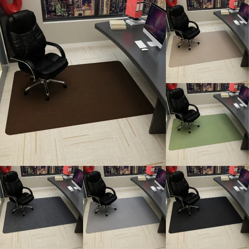 Alfombra para silla giratoria de oficina, silla para juegos de ordenador, alfombra multicolor para dormitorio, sala de estar, oficina, protección de suelo de madera dura, decoración del hogar