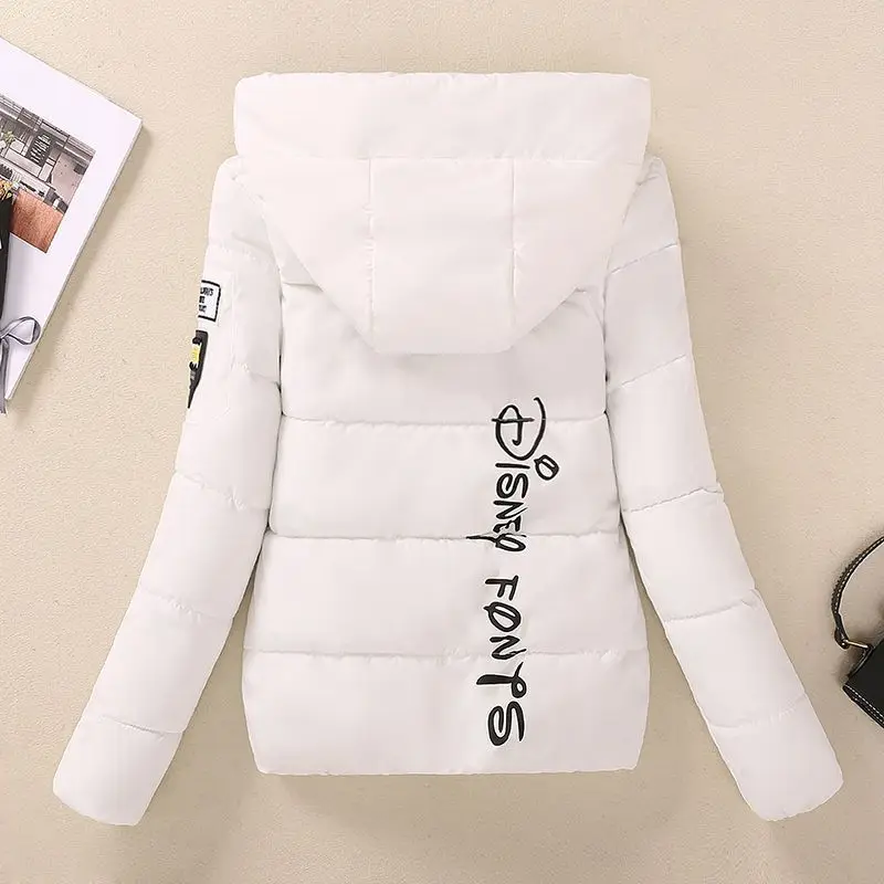 Women's Short Coat 2025 Winter New Student Thick Cotton Jacket Ladies Warm Hooded Coat Female Casual Down Cotton Parka Overcoat