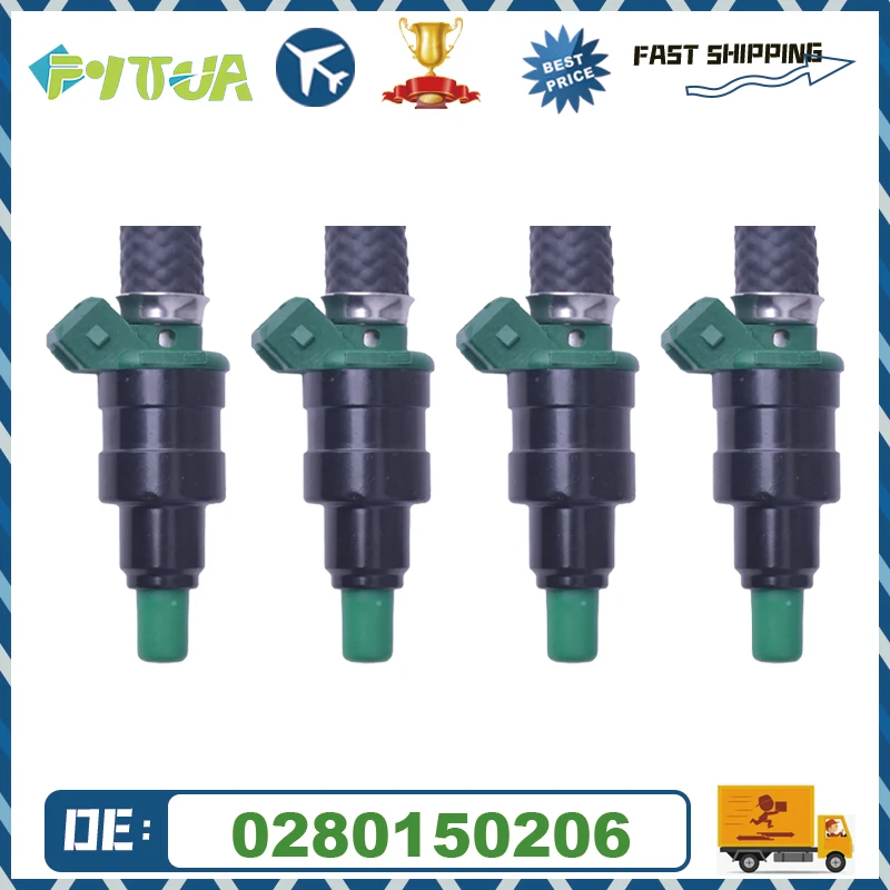 

4 шт. топливная форсунка 0280150206 для VOLKSWAGEN VANAGON VW 2.1L 1.9L 83-91 0 280 150 206
