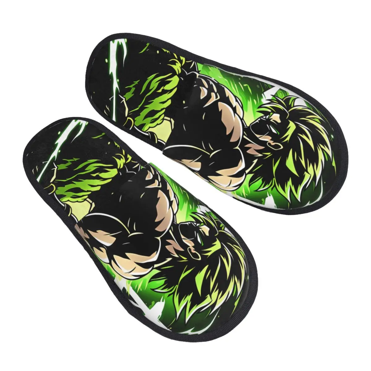 Pantoufles de maison personnalisées B-Brolies Feral Force pour femmes, chaussures confortables en mousse à mémoire de forme Mangas à enfiler pour chambre à coucher