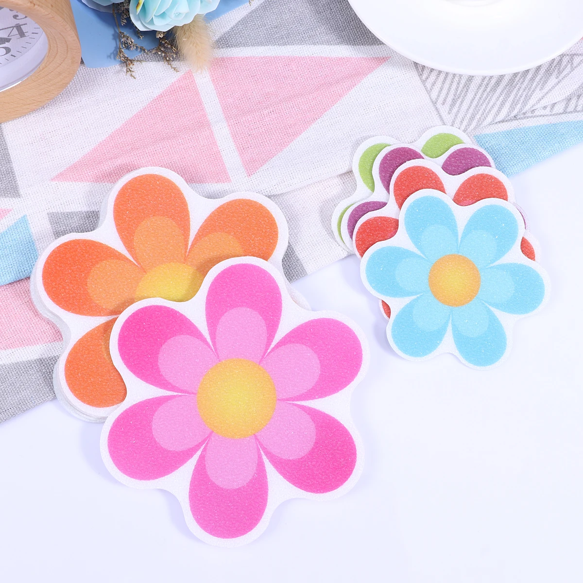 

10pcs Anti Slip Decals Bathroom Stickers Bathtub Vintage Decor Rugs Letter Non Slip Surface Dry Wet Conditions Kitchen Pool
