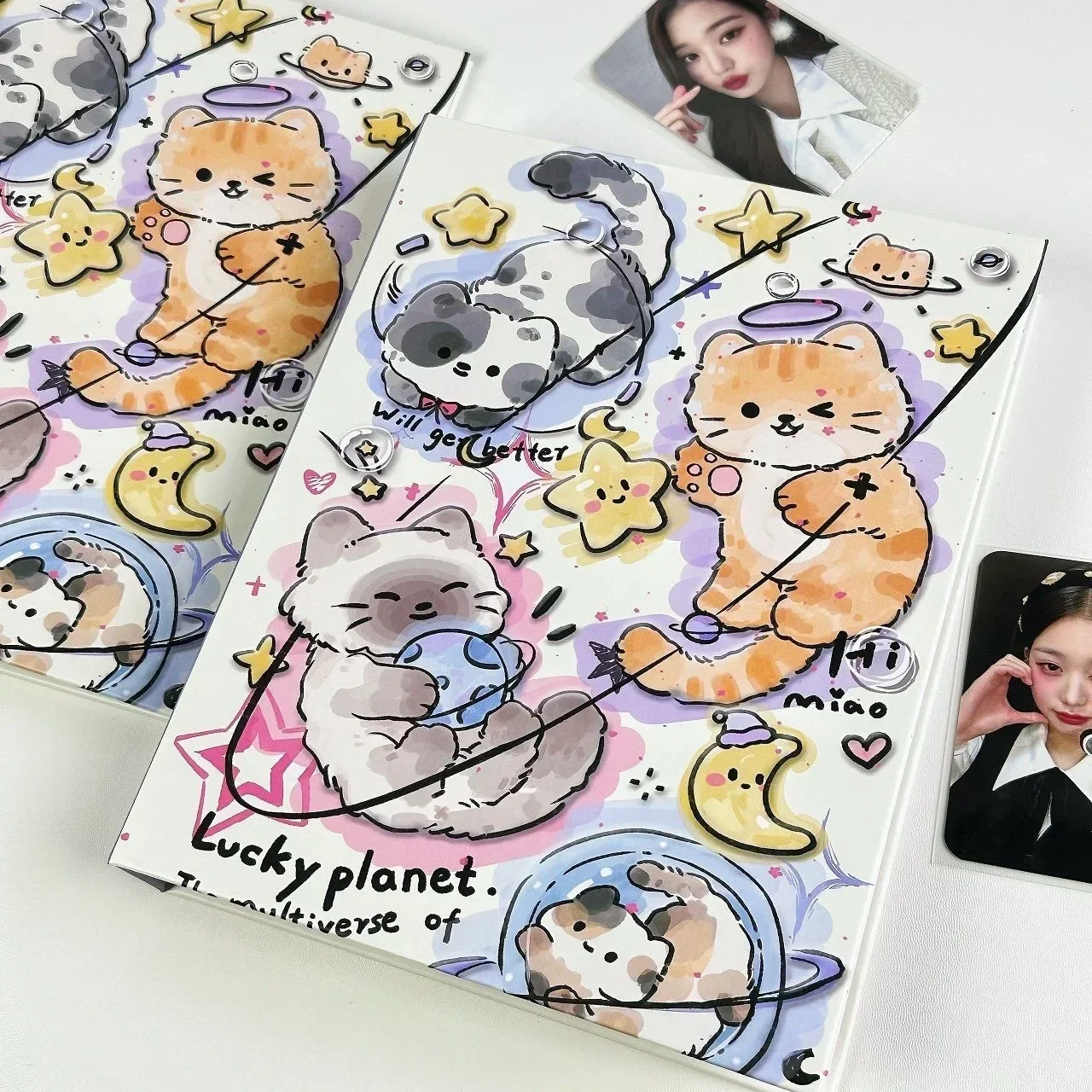 IMYY A5 Kpop Idol Photo Album Photocard Holder Photo Card Binder Collect Book Kawaii Cat Album for Photographs 콜북 Фотоальбом