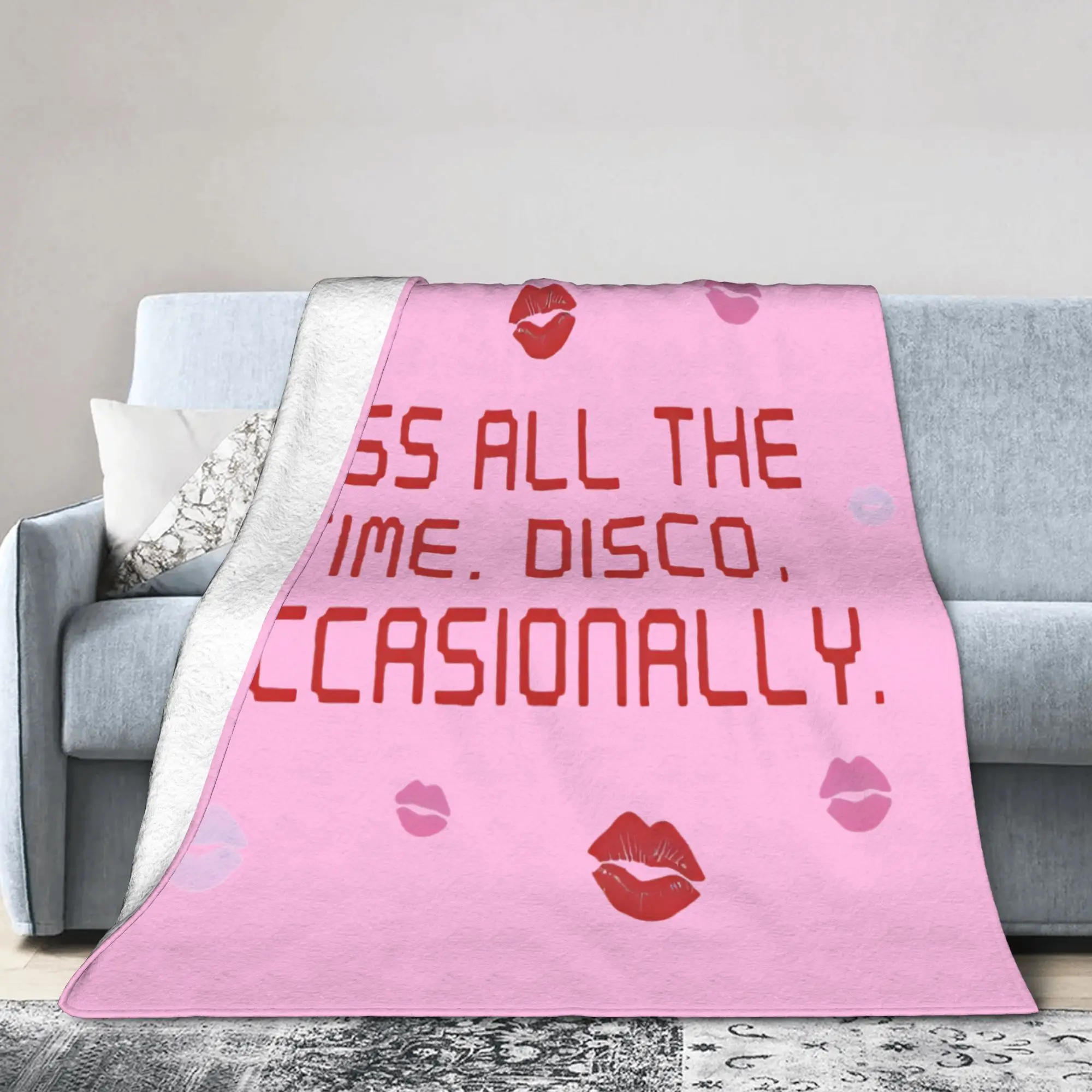 Kiss All The Time Disco Harrys Blanket Fleece Air Conditioning Styles Multi-function Thin Throw Blankets for Home Couch Quilt