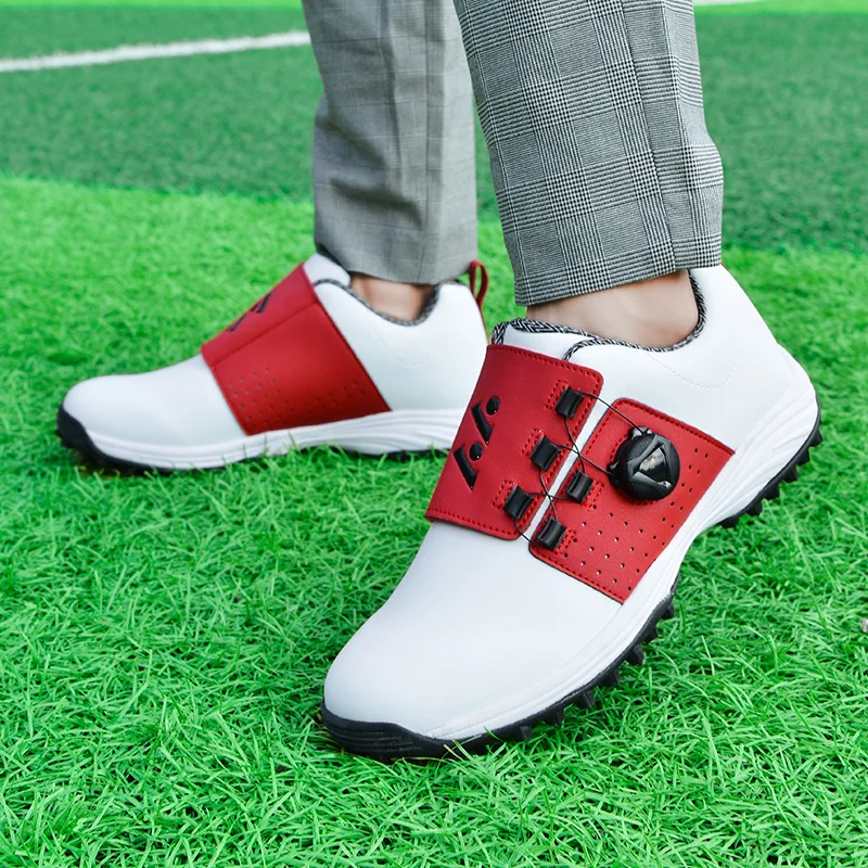 Nowe męskie buty golfowe, biznesowe buty sportowe na świeżym powietrzu, profesjonalne buty treningowe