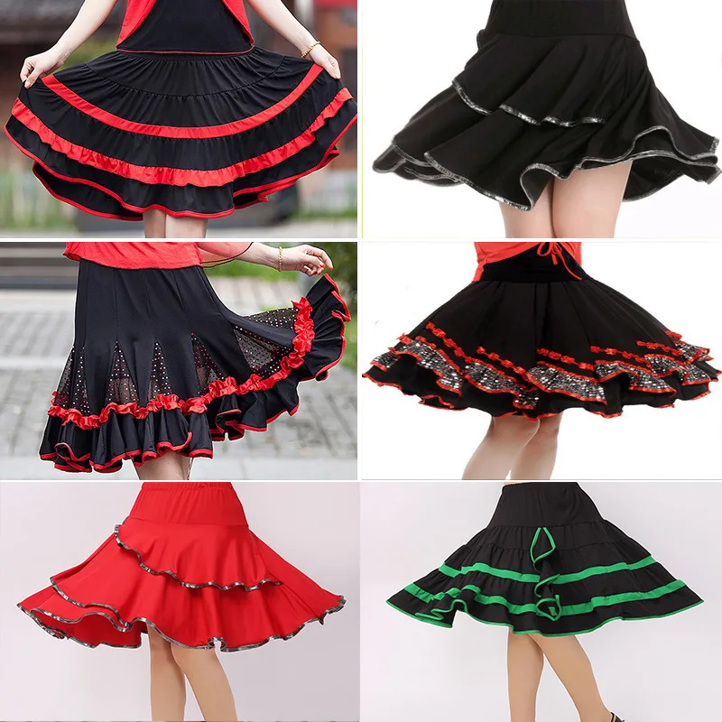 2024 Square Dance Costume New Dance Skirt Summer Latin Dance Dress Women's Dress Performance Skirt