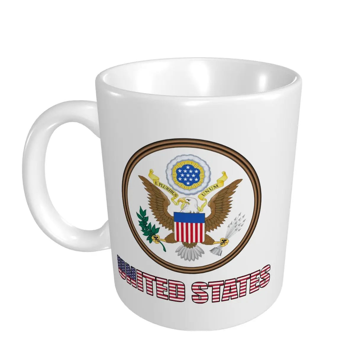 Mark Cup Mug United States USA America Letter Flag Emblem Coffee Mugs Tea Milk Water Cup Travel Mugs For Office Home