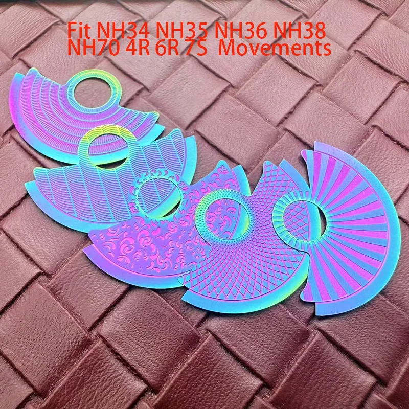 Customize Automatic Hammer Rotor Metal Patch Fits NH34 NH35 NH36 NH38 NH39 4R35 6R 7S Movement Repair Guard SKX007 Watch parts