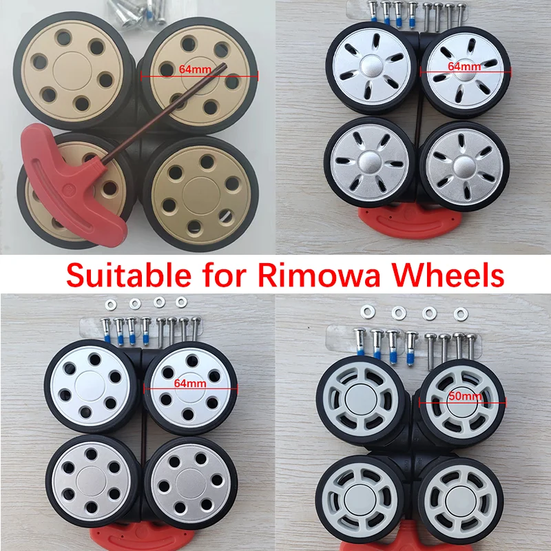 

Luggage Wheel for Rimowa Suitcase Repair Replacement Load-bearing Wheels Special Trolley Case Silent Casters Luggage Accessories