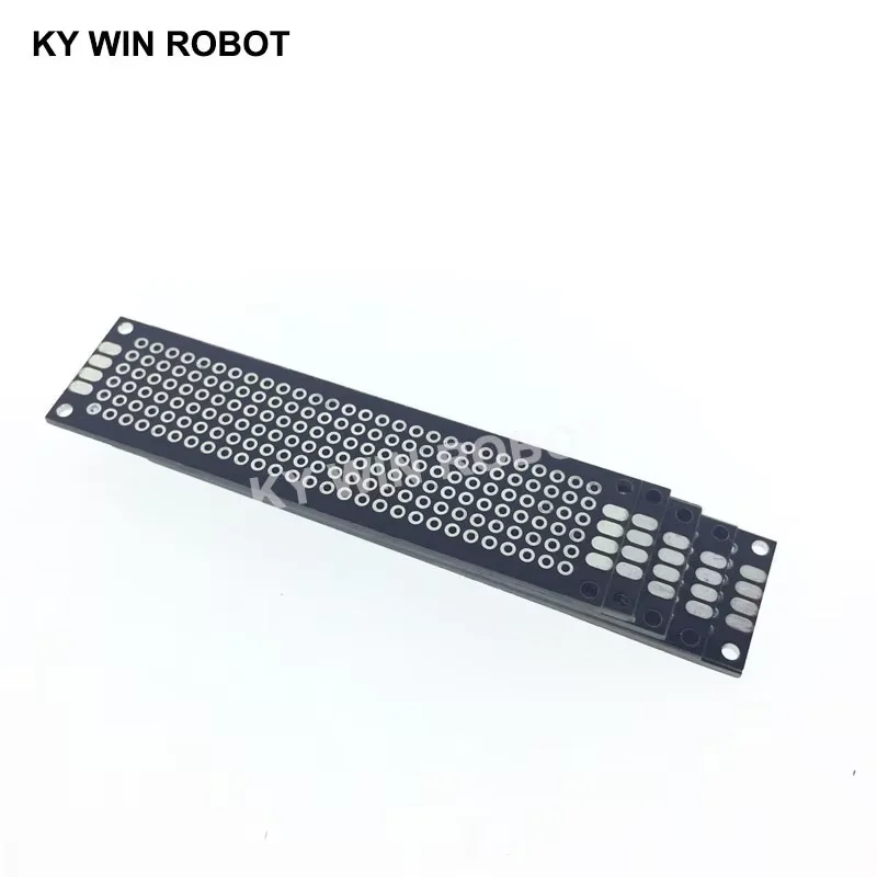 5 sztuk 2x8cm 20x80mm czarna dwustronna prototypowa płytka drukowana uniwersalna płytka drukowana Protoboard dla Arduino