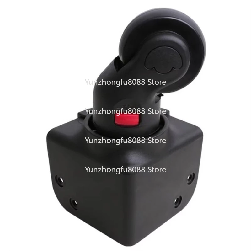 الدوار كتم 2 بوصة الإسكان البلاستيكية القابلة للإزالة 360 درجة عجلات الدورية الأمتعة صندوق الأحذية الأمتعة حقيبة عربة عجلة الزاوية #3