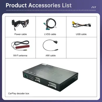 適用於2013-2015款賓士GLK的無線CarPlay,支援Android Auto、Mirror Link、AirPlay和CarPlay功能 8 最佳銷售 賓士GLK螢幕 - №5