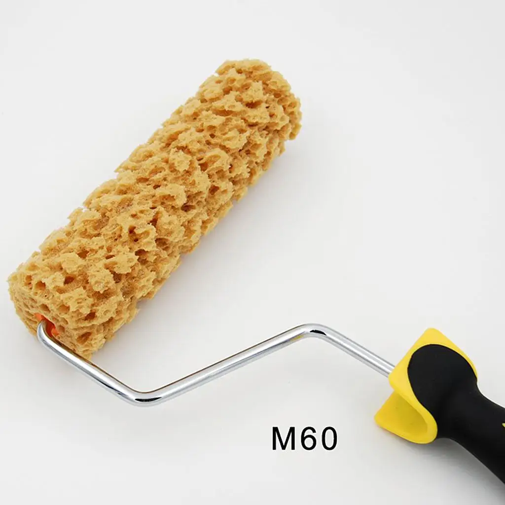 

Foam Sponge Paint Roller with Handle Precision Painting Brush for Wall DIY Decor and Small Area Detailing