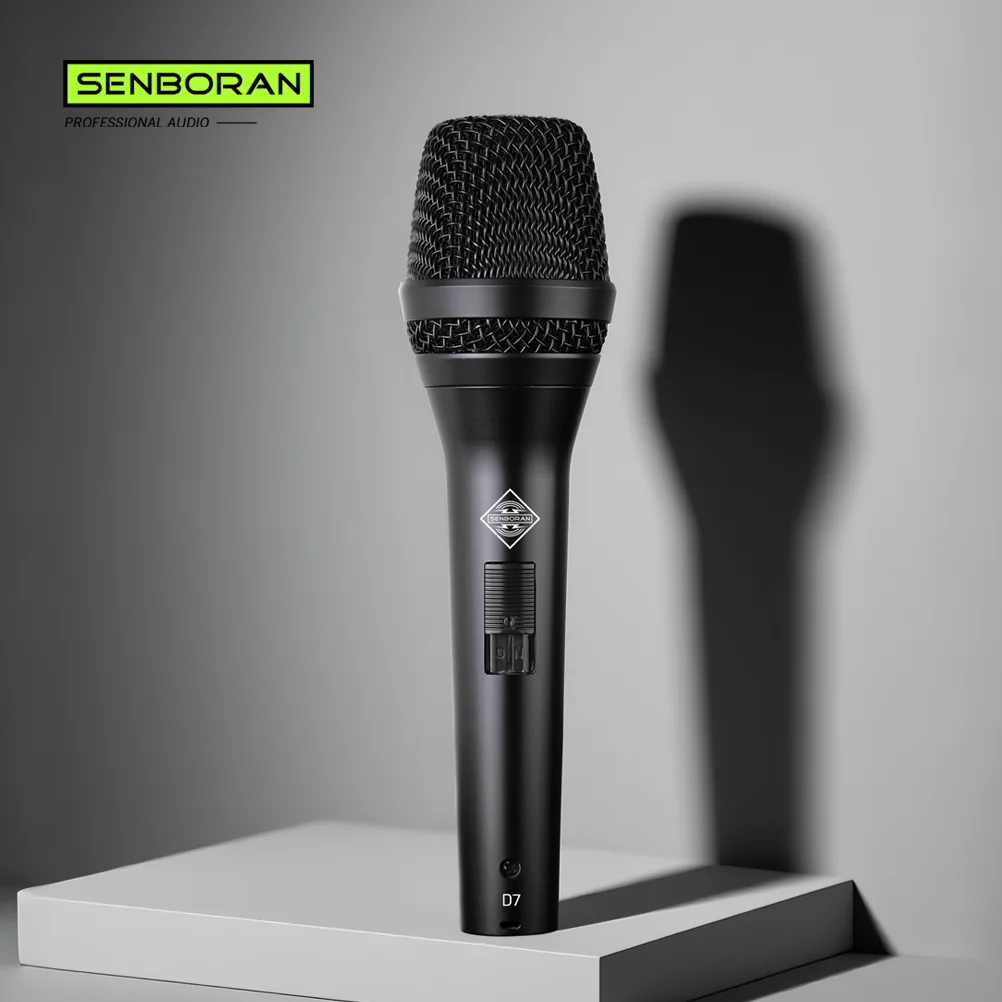 

SENBORAN D7 Wired Dynamic Supercardioid Microphone Vocal Recording Stage Live Band Performance Singing Mic Studio Karaoke