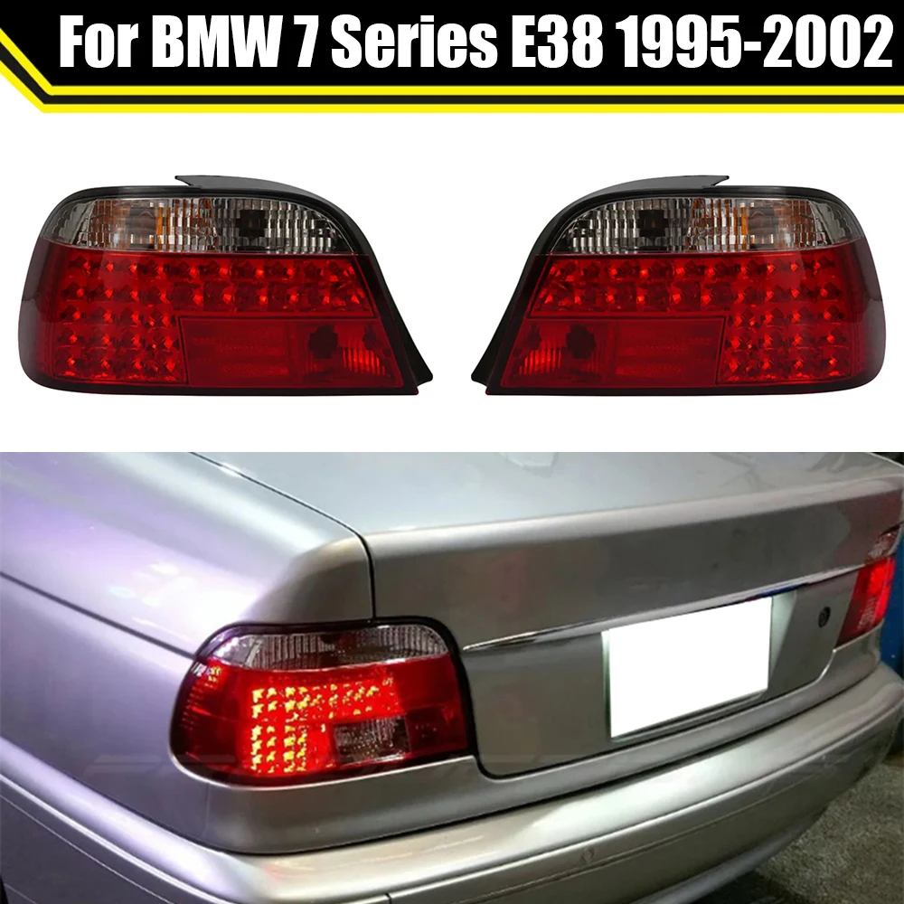 

Rear Lamp Turn Signal Taillamp For BMW 7 Series E38 1995-2002 Red/Smoked Color Auto Lighting System Modified Taillight Assembly