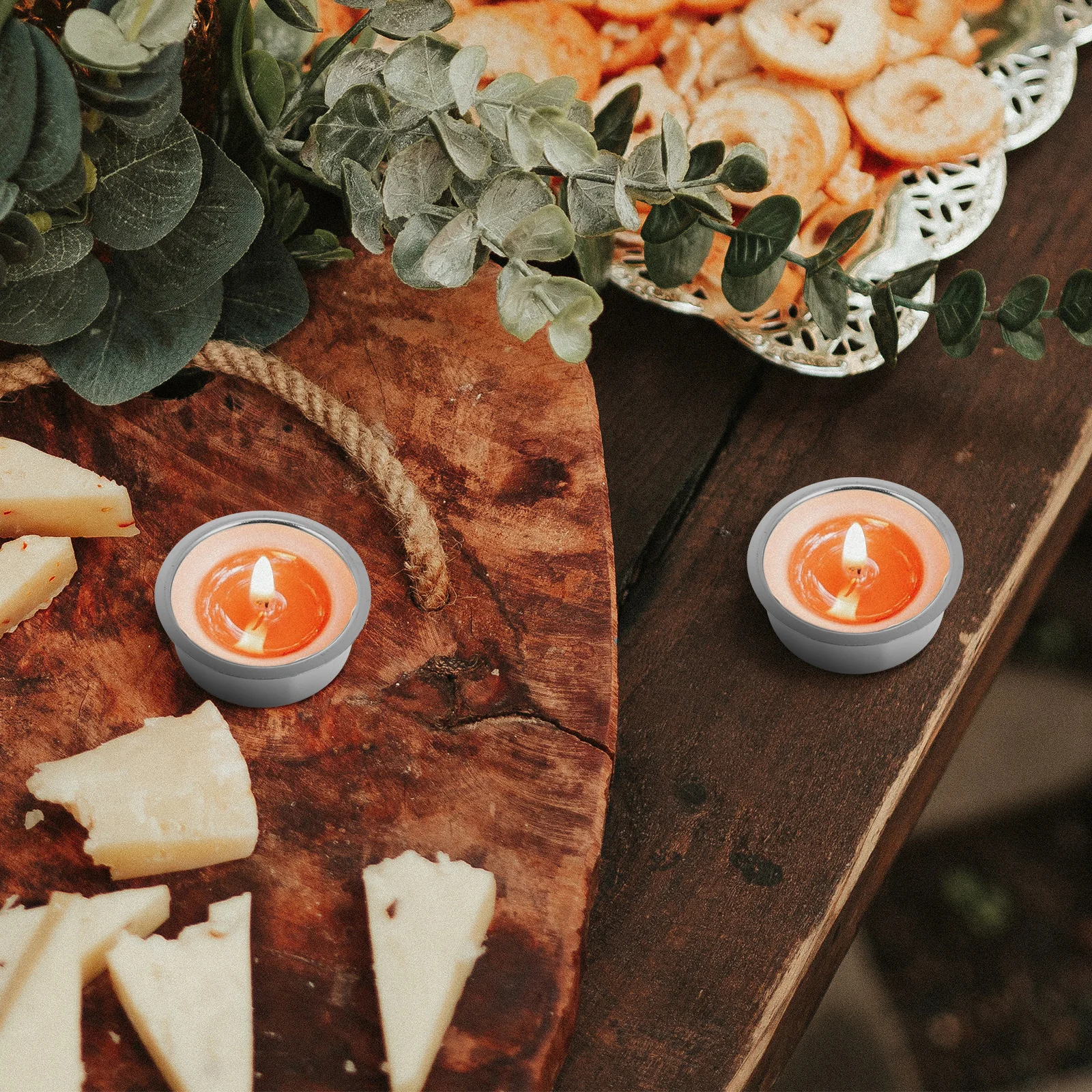 

4Pcs Metal Cups Safe Household Candlesticks Party Decor Simple Candleholders for Holiday Party Use