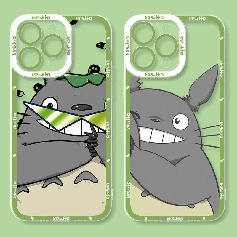 Casing Ponsel Anime T-Totoro Gemuk Lucu untuk Xiaomi Redmi Note 14 13 12 11 Pro Plus 10 9 9S 8 Pro 4G 5G Sampul Belakang Silikon Lembut