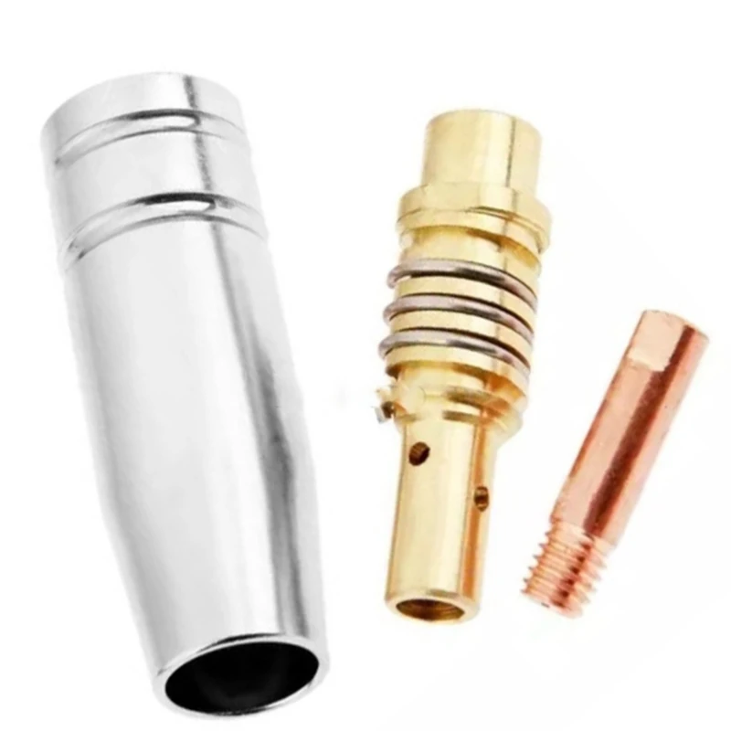 HOT SALE 26Pcs 15AK Welding Torch Consumables 0.8Mm MIG Torch Gas Nozzle Tip Holder Of 15AK MIG  Welding Torch