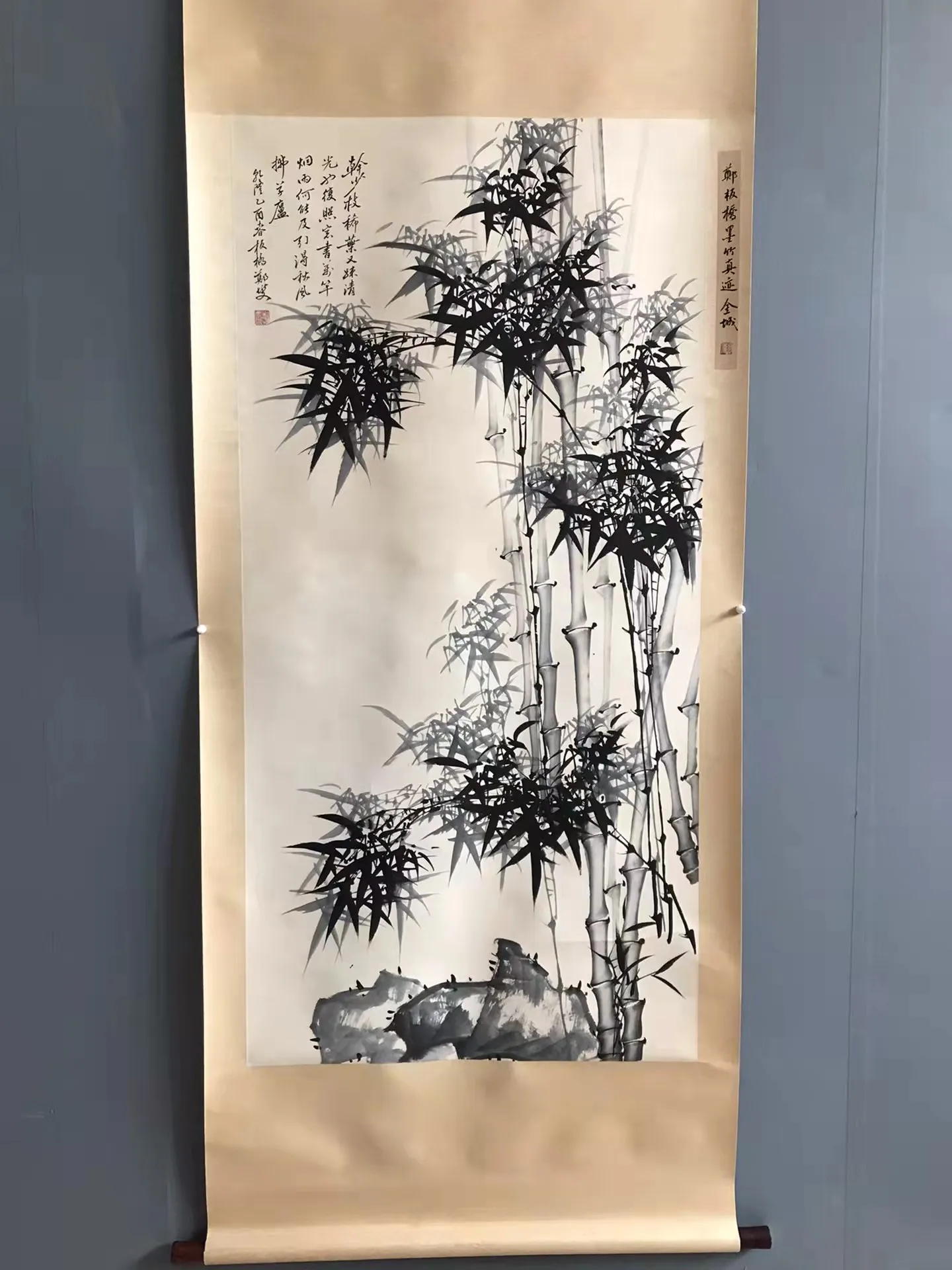 

Antique calligraphy and painting Chinese painting Text & painting painting,bamboo,#01