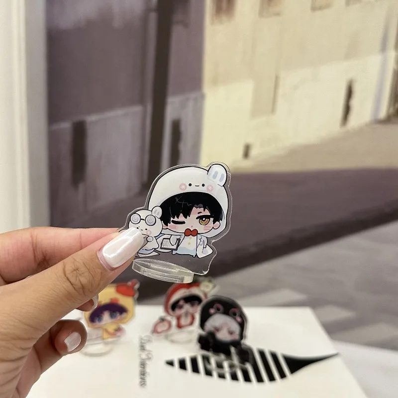 5 سنتيمتر/1.97in الحب والمساحة العميقة 5 قطعة لوحات قائمة شخصيات الاكريليك لعبة الأجهزة الطرفية لطيف اكسسوارات سطح المكتب الحلي الحرف لعبة #2